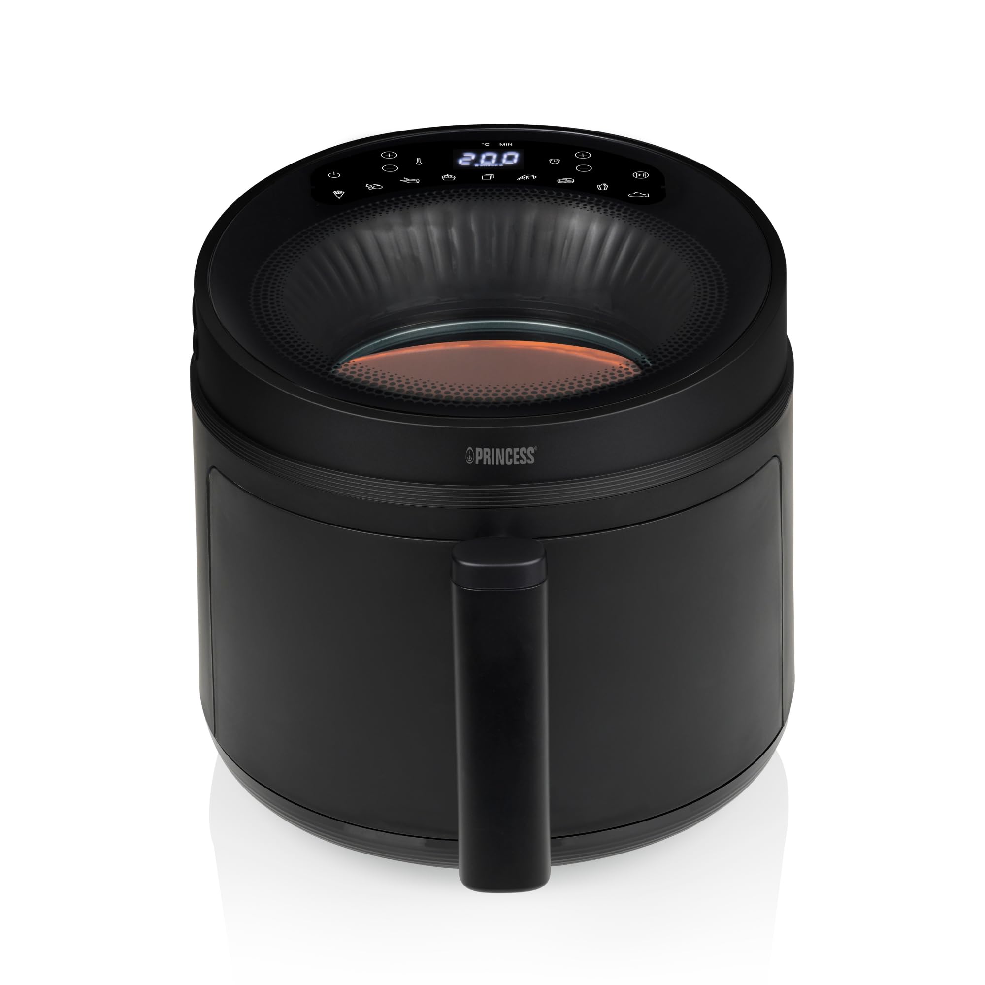 Princess Cyclone Vision Airfryer 5L, ventana de visualización, piezas aptas lavavajillas, revest
