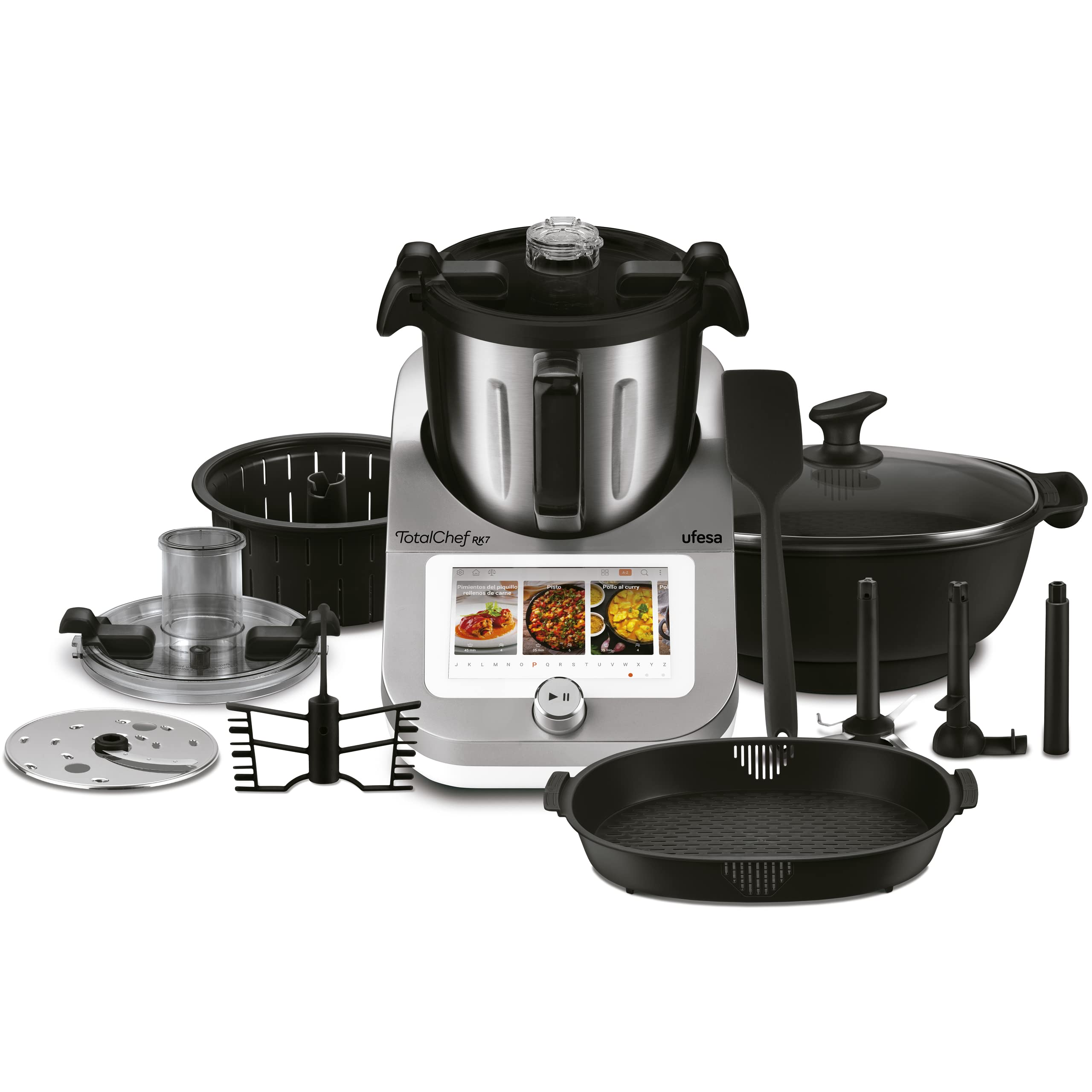 Ufesa TotalChef RK7 Robot de Cocina Inteligente Multifunción, WIFI, 30 Funciones, 4.5L, Pantalla