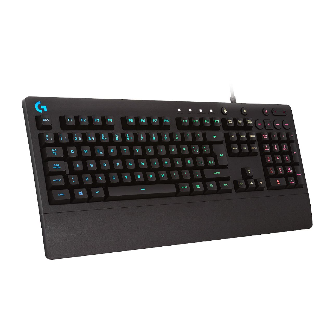 Logitech G G213 Prodigy Teclado Gaming, RGB Lightsync, Teclas Retroiluminadas, Resistente A Salpi