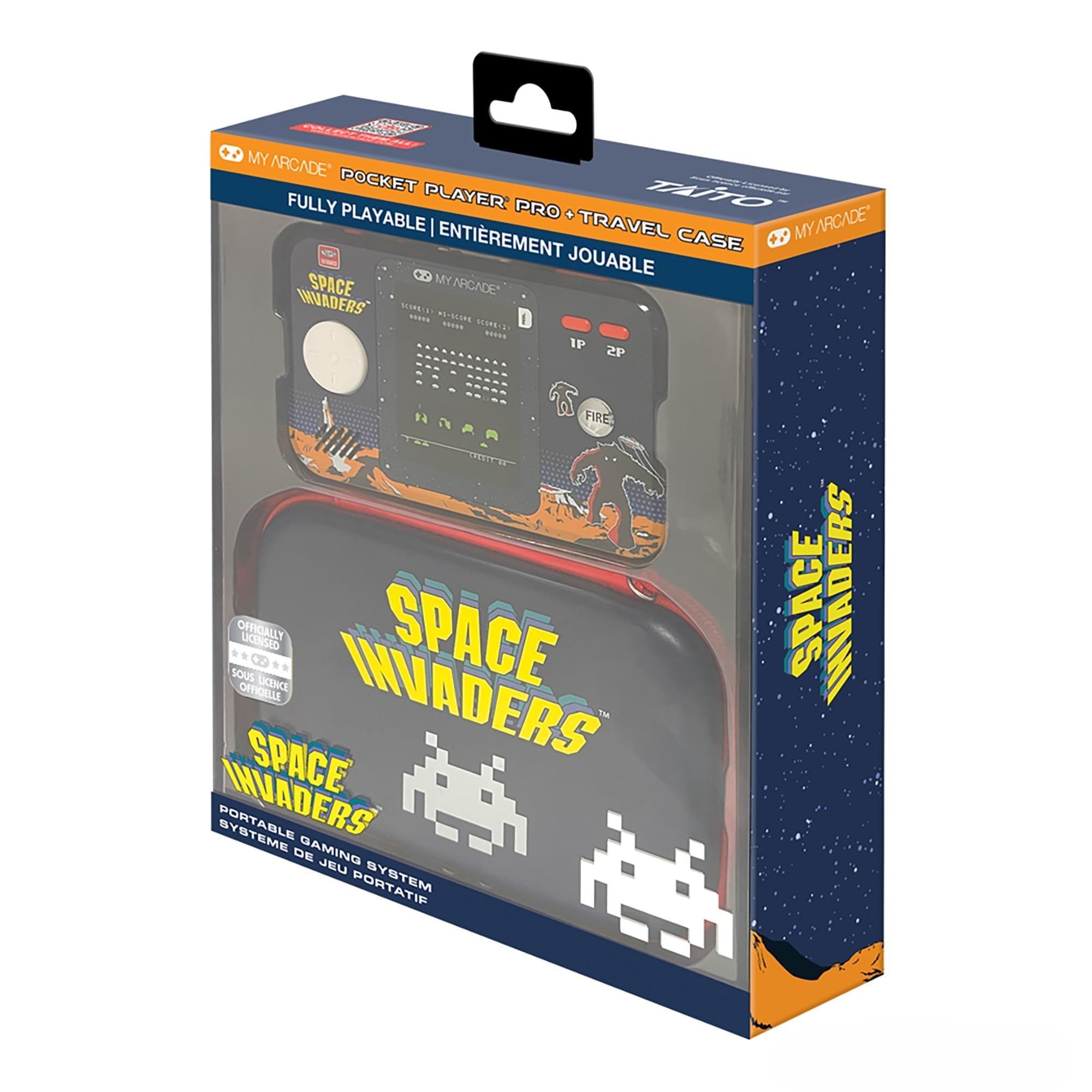 My Arcade DGUNL-7150 Space Invaders Pocket Player Pro - Sistema de Juego portátil con Estuche de