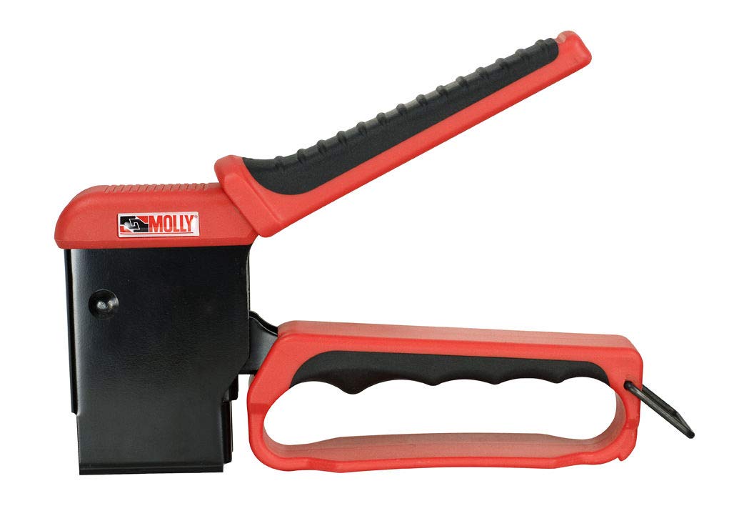 Molly M71921-XJ Valibox - Pinza para instalar tacos con 40 tacos, negro/rojo