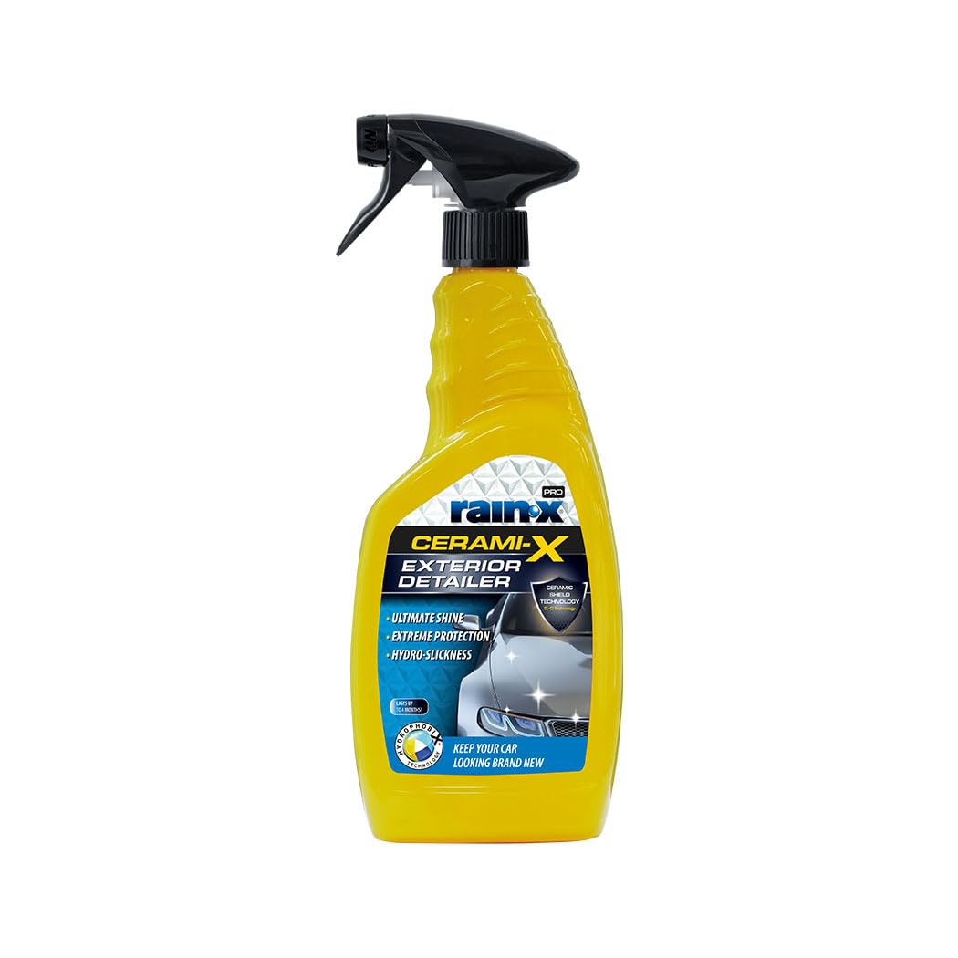 Rain X Cerami-X Detailer Premium Tratamiento Cerámico Coche, Cera Coche Brillo Alto con Protecci