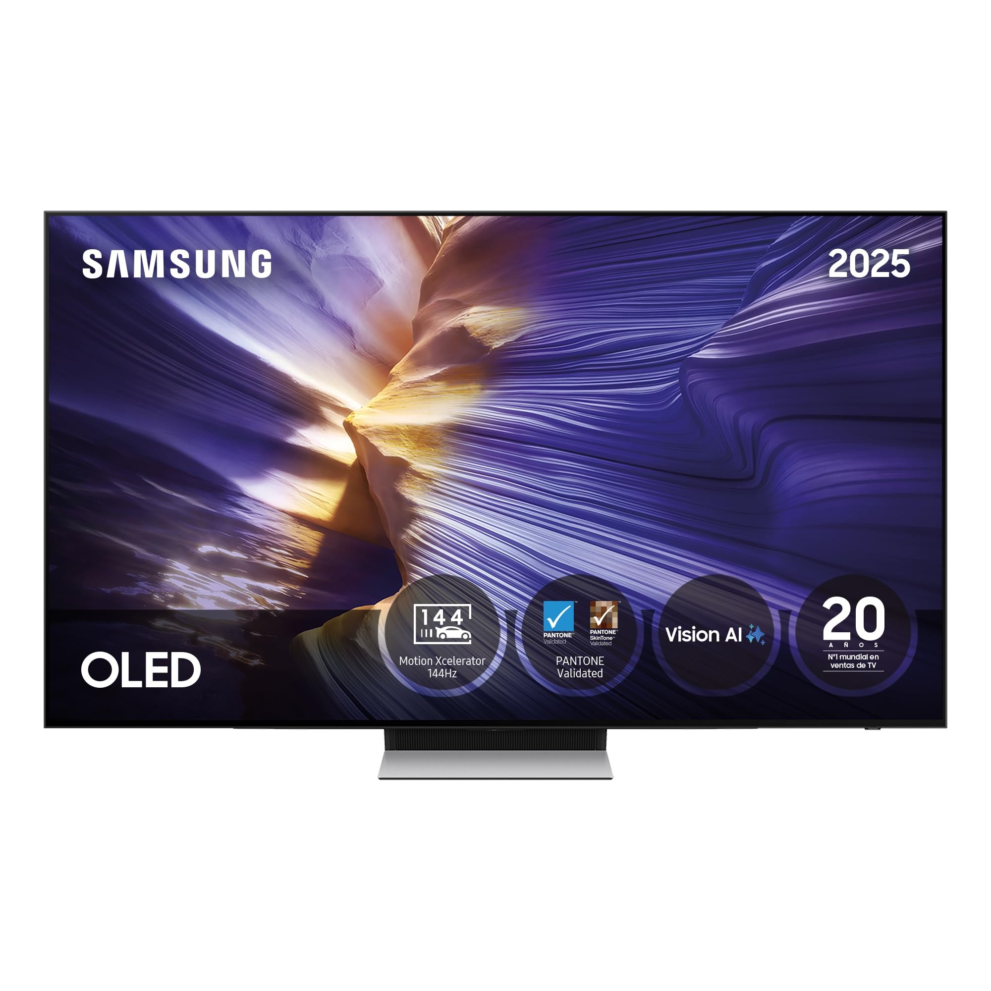 Samsung TV 55 Pulgadas OLED S90F 4K Smart TV con Vision AI, Motion Xcelerator 144Hz y Colores cer