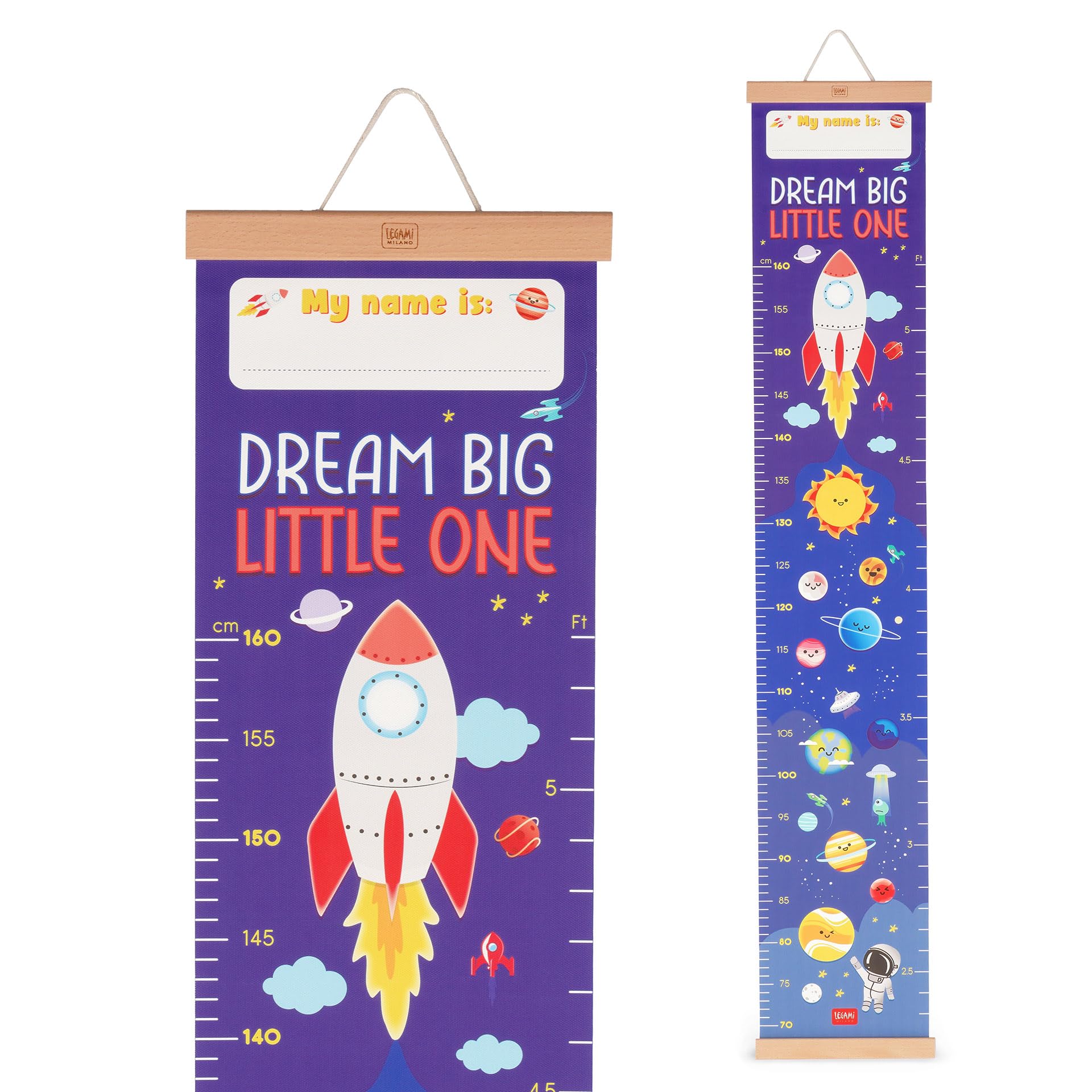 Legami - Metro de pared Dream Big Little One, metro colgante para medir la altura de los niños