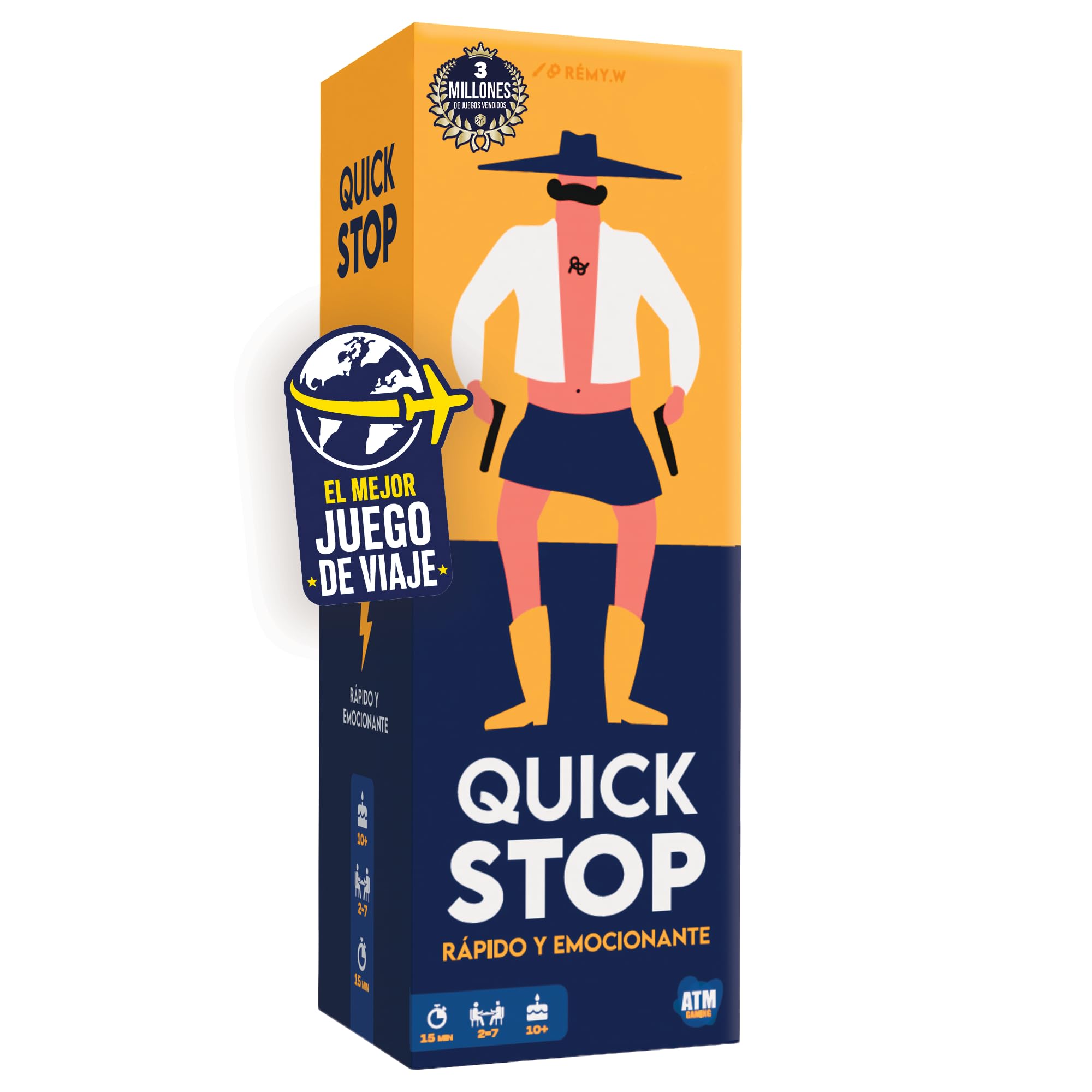 QuickStop - Juegos de Mesa para Familia y Amigos - Dinámico y Divertido - De 2 a 7 Jugadores - G