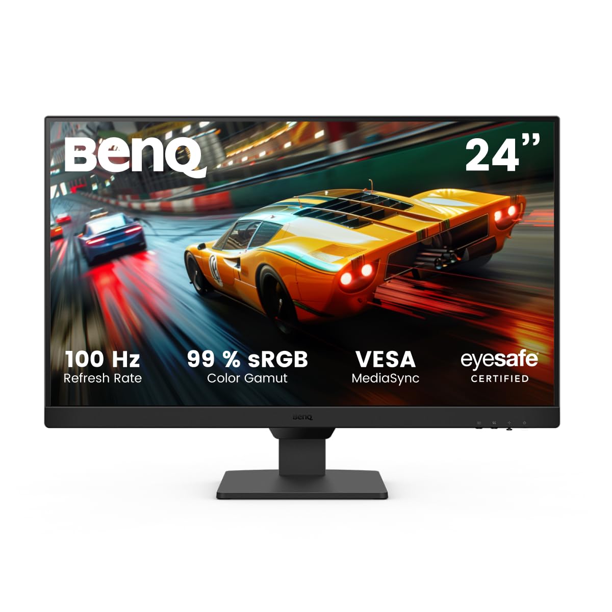 BenQ GW2490E 24 Pulgadas Eye-Care Gaming Monitor, 100Hz, 1920x1080p, IPS, Flicker-Free, Low Blue