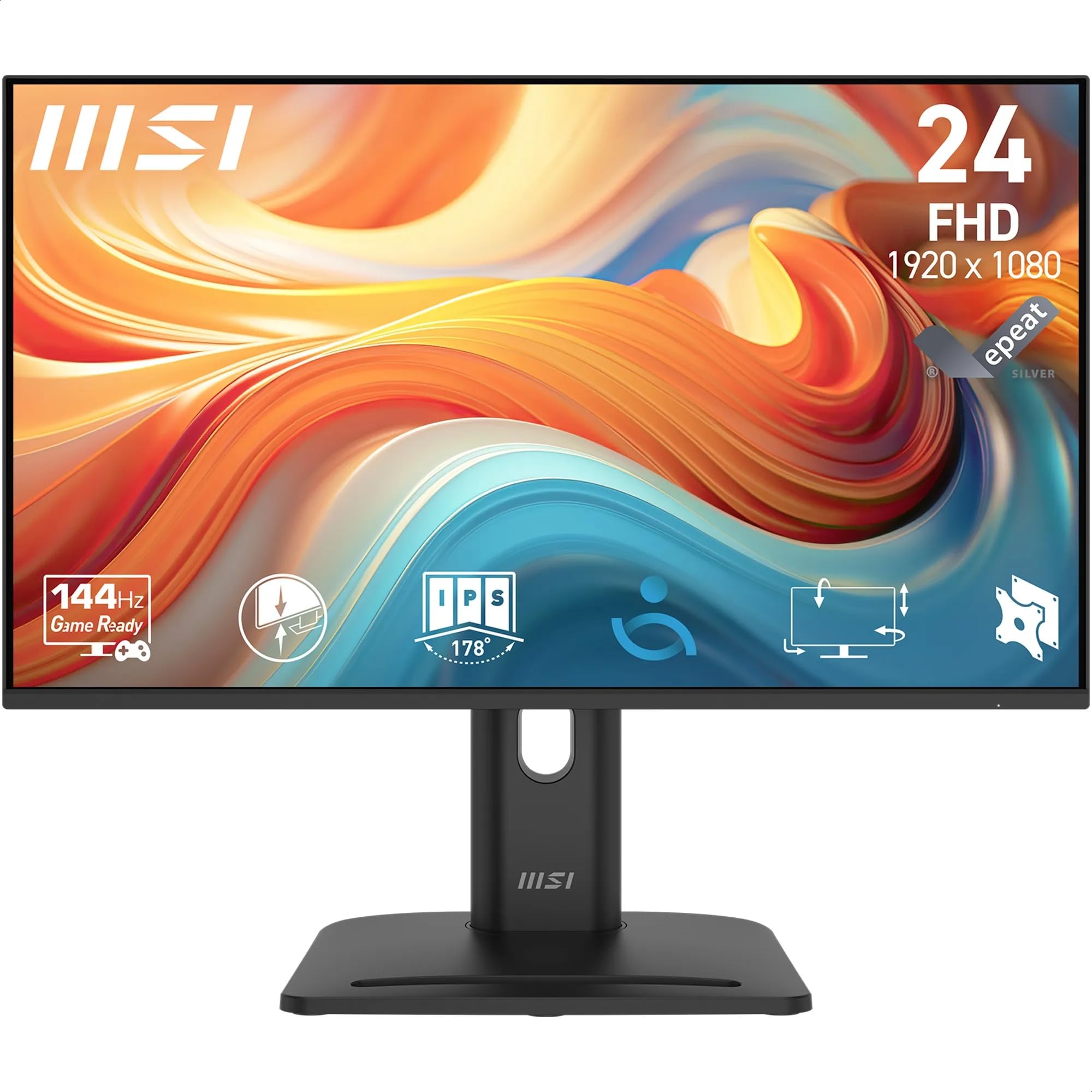 MSI Pro MP245PG E14 Monitor de 24" FHD, 1920 x 1080 IPS, 144 Hz, 1 ms, Compatible con HDR, Adapti