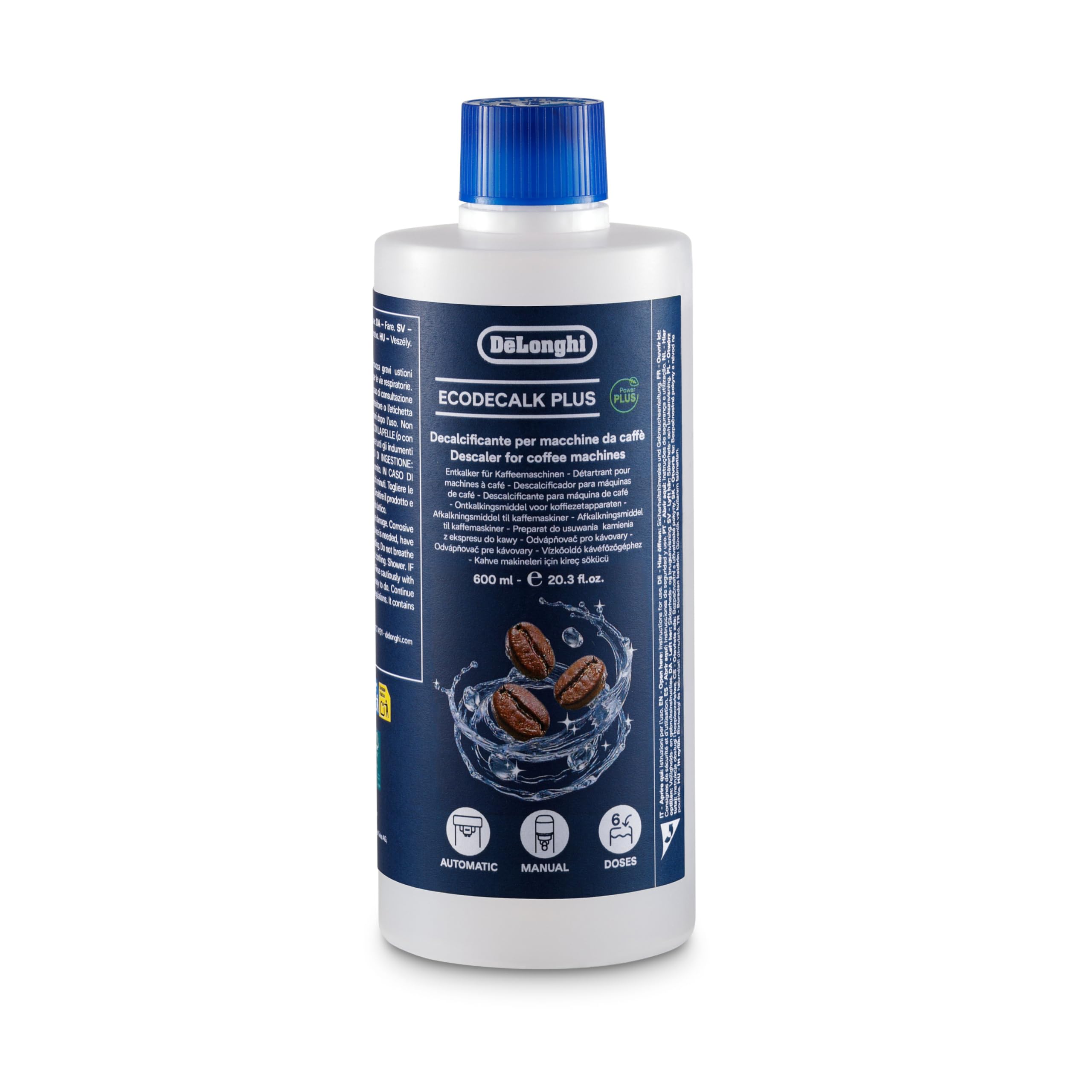 De'Longhi EcoDecalk Plus Descalcificador para Cafeteras, 6 Dosis de Descalcificación, Descalcifi