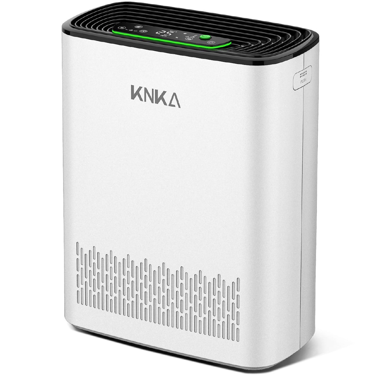KNKA Purificador de aire, CADR 300 m³/h, hasta 80 m², Rendimiento HEPA (Modo Noche) ya que elim