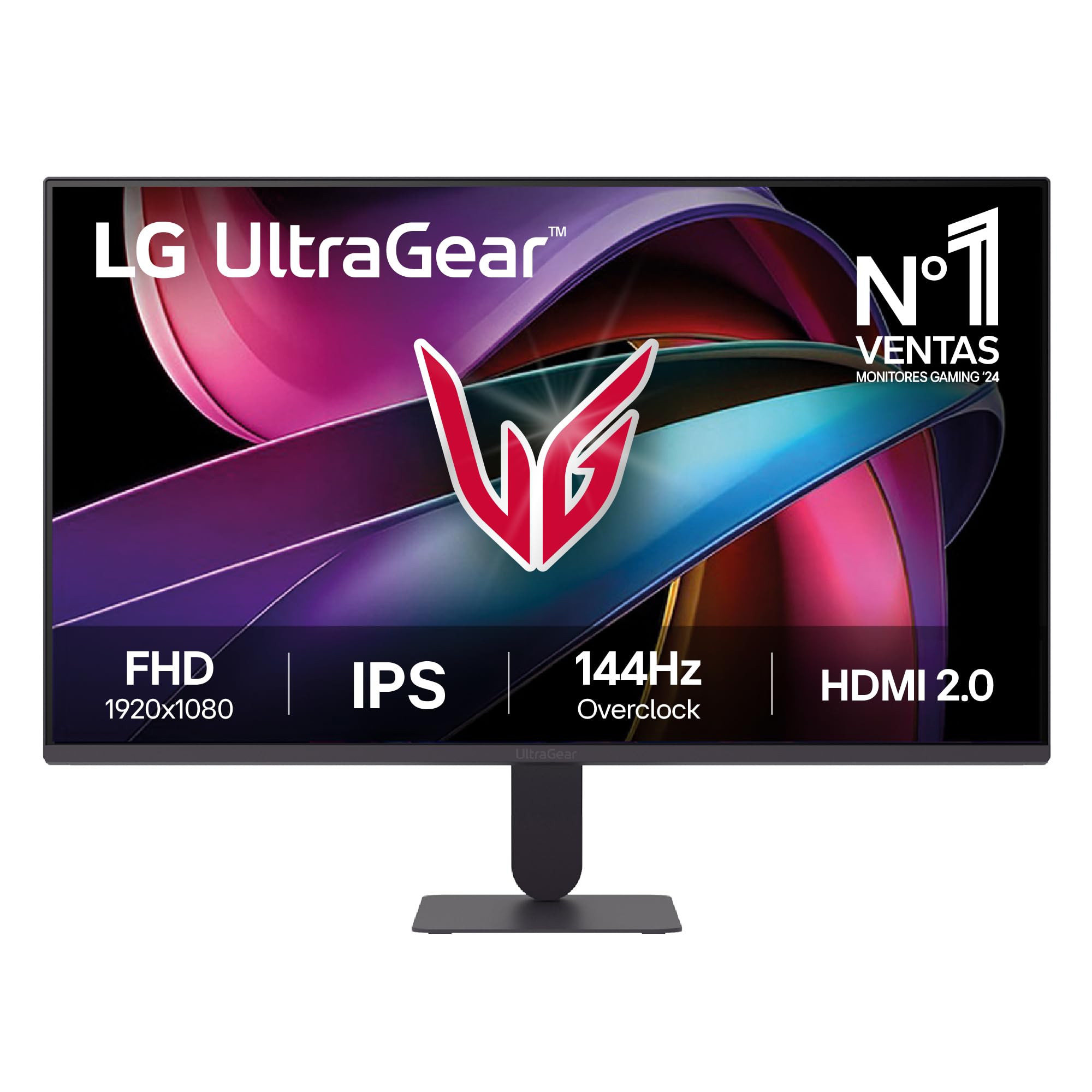 LG 27G411A-B - Monitor Gaming Ultragear, 27", IPS, 1920x1080, 16:9, 144Hz, 1 ms/HDR10/NVIDIA G