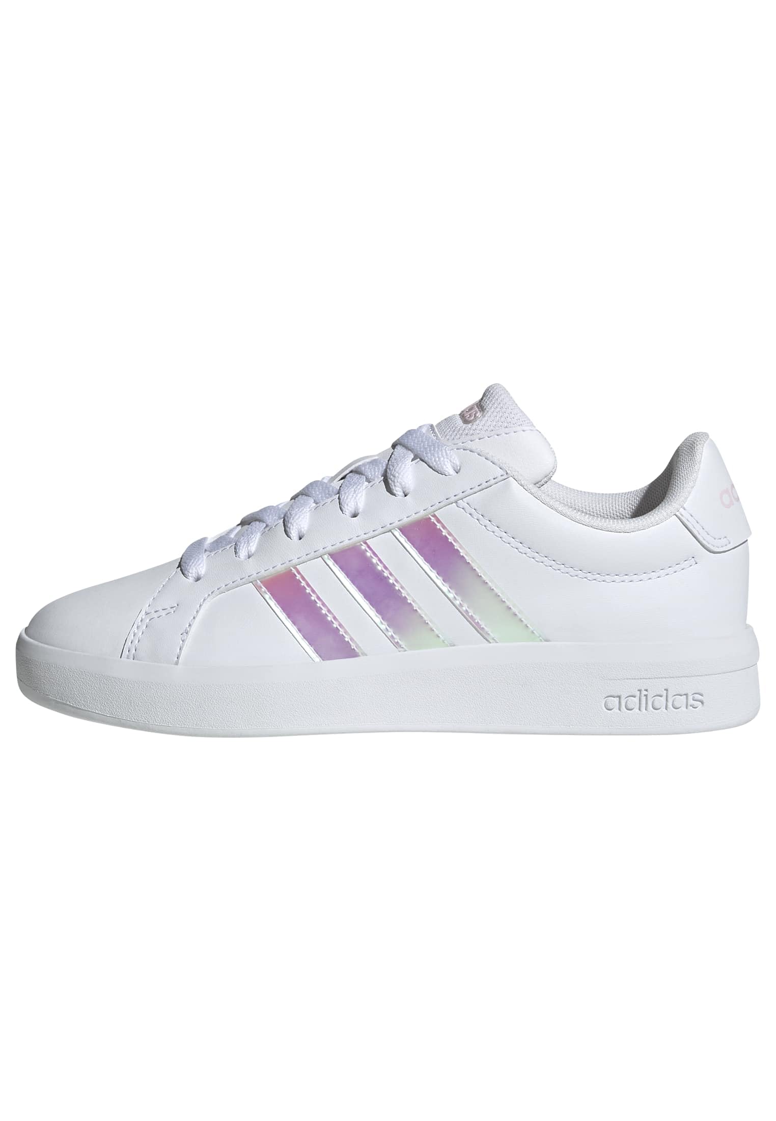 adidas Unisex niños Grand Court 3.0 Junior Shoes, FTWR White/Iridescent/Almost Pink, 38 2/3 EU