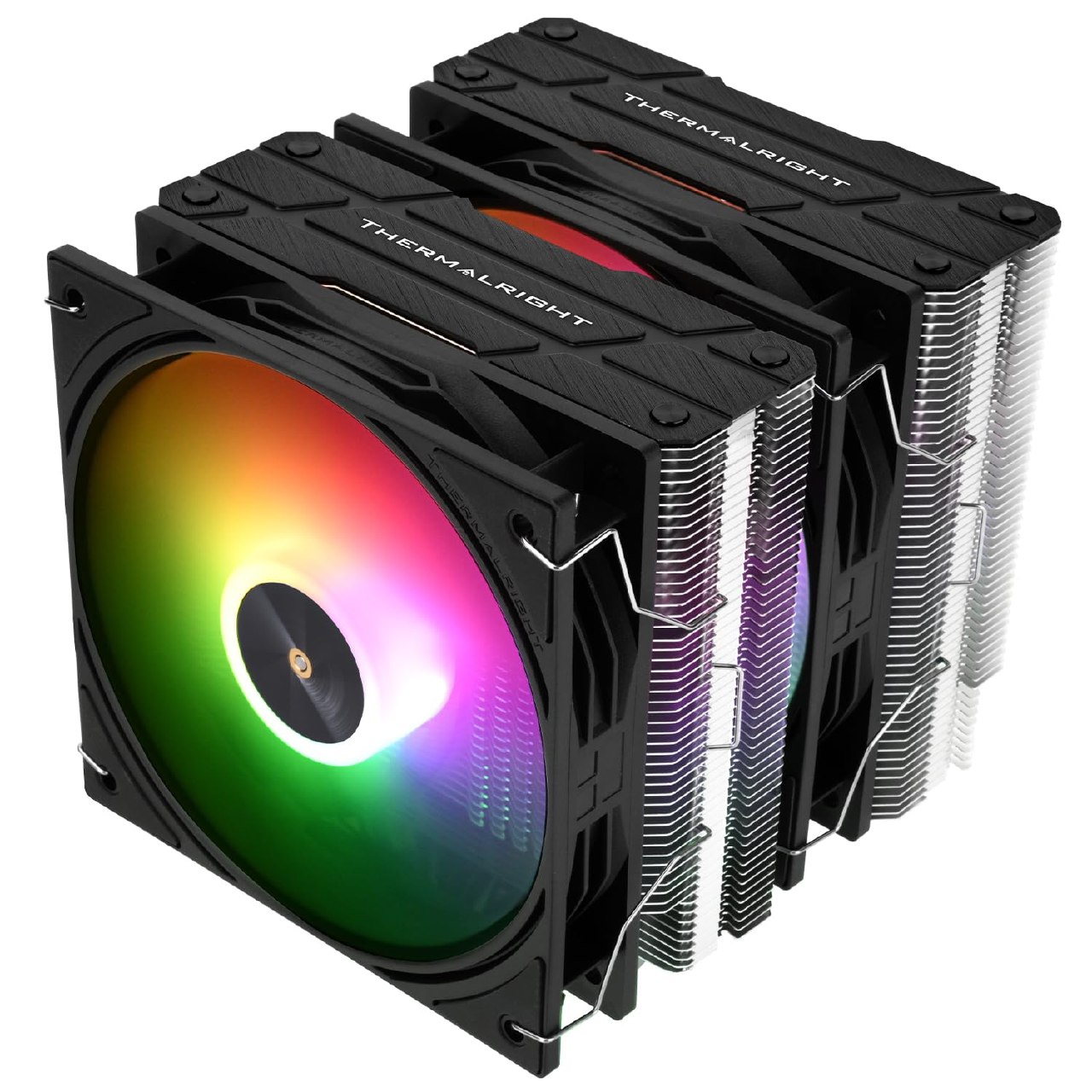 TR-Thermalright Peerless Assassin 120 ARGB Black V3,Enfriador para CPU, Doble torre con 6 tubos d