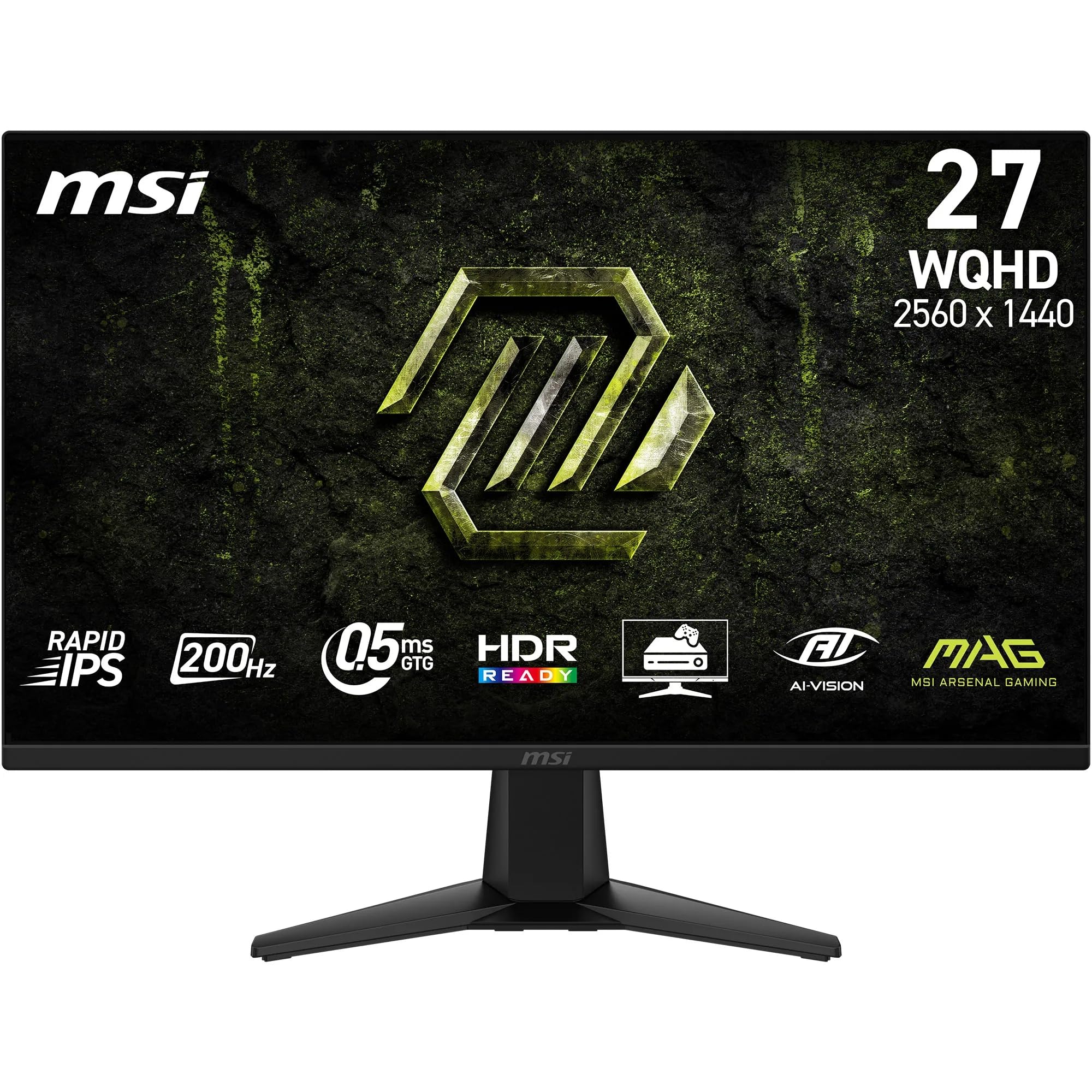 msi mag 275QFA E20 27" Gaming Monitor, 2560x1440 WQHD Rapid IPS, 200 Hz, 0,5 ms, HDR Ready, AMD F