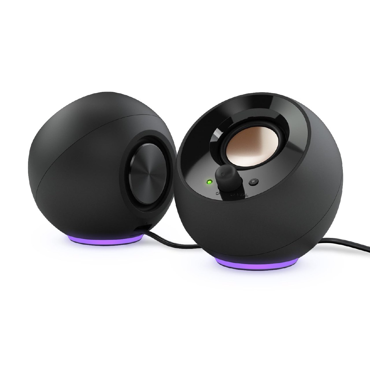 CREATIVE Pebble SE Altavoces para PC Minimalistas 2.0 alimentados por USB-C con iluminación RGB