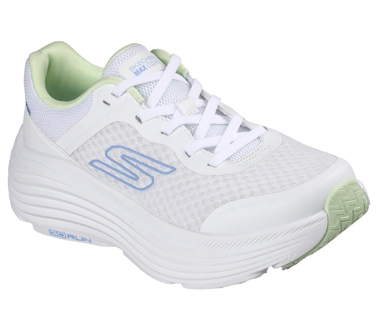 Skechers MAX Cushioning Endeavour Canova - Tenis para Mujer, Color Blanco, Talla 4