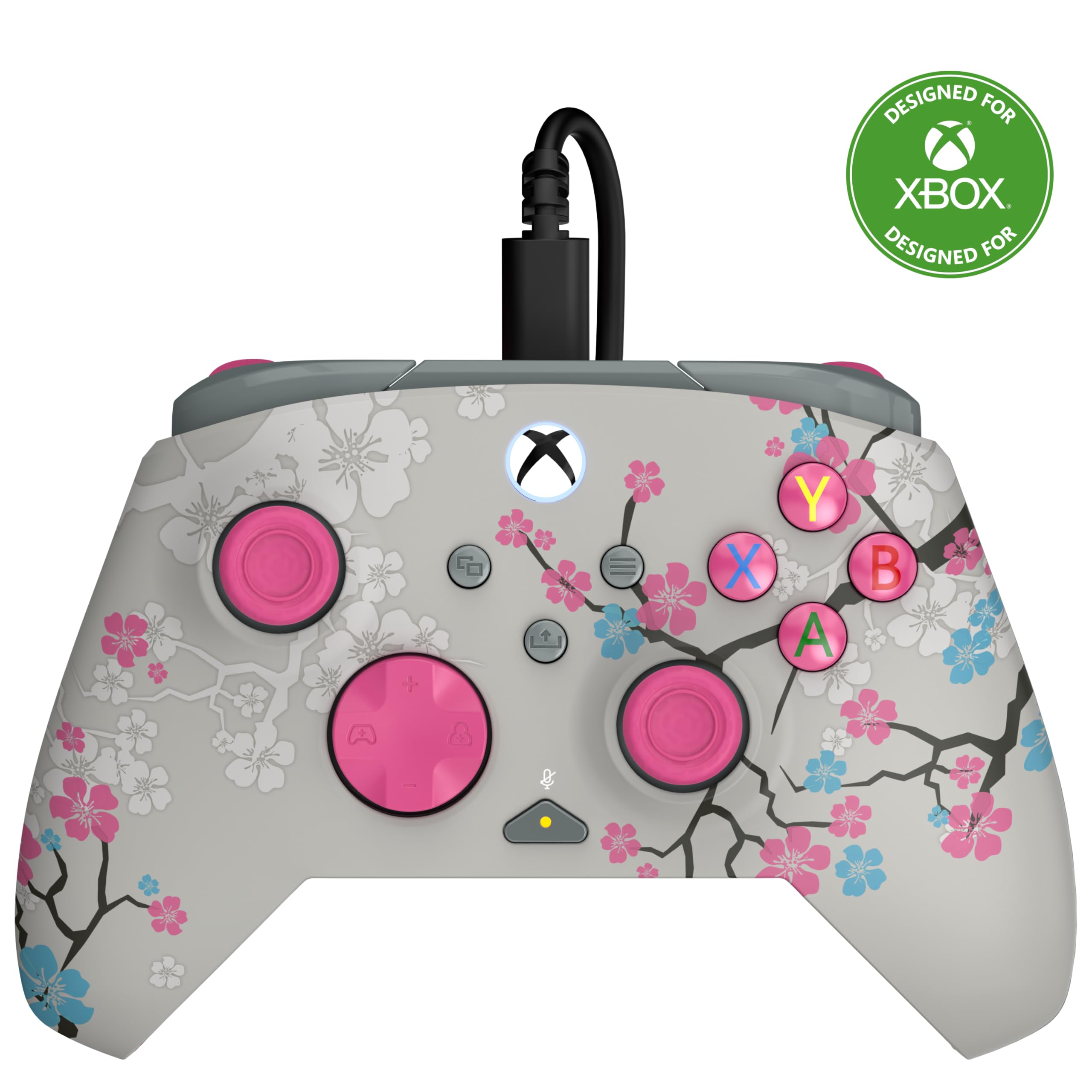 Turtle Beach Rematch Advanced Brillo Cherry Blossom Mando de juego con cable. Con licencia para X