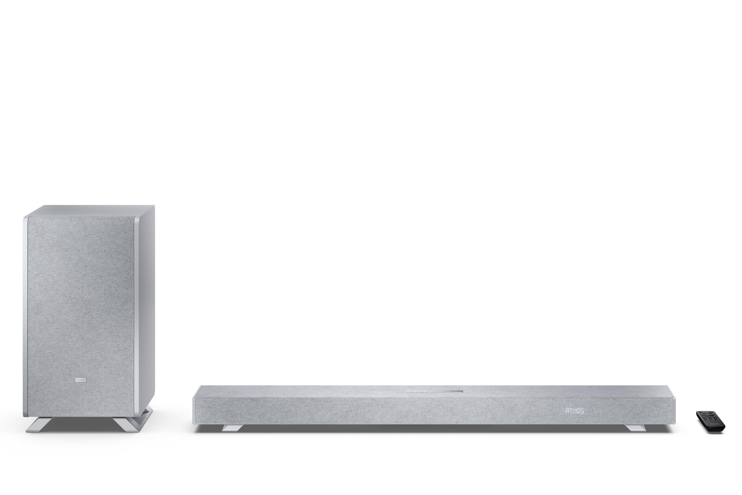 Sharp Ht-Sbw53121(Sl) Soundbar 3.1.2 Dolby Atmos/Dts:x, Subwoofer Inalámbrico, Barra De Sonido E
