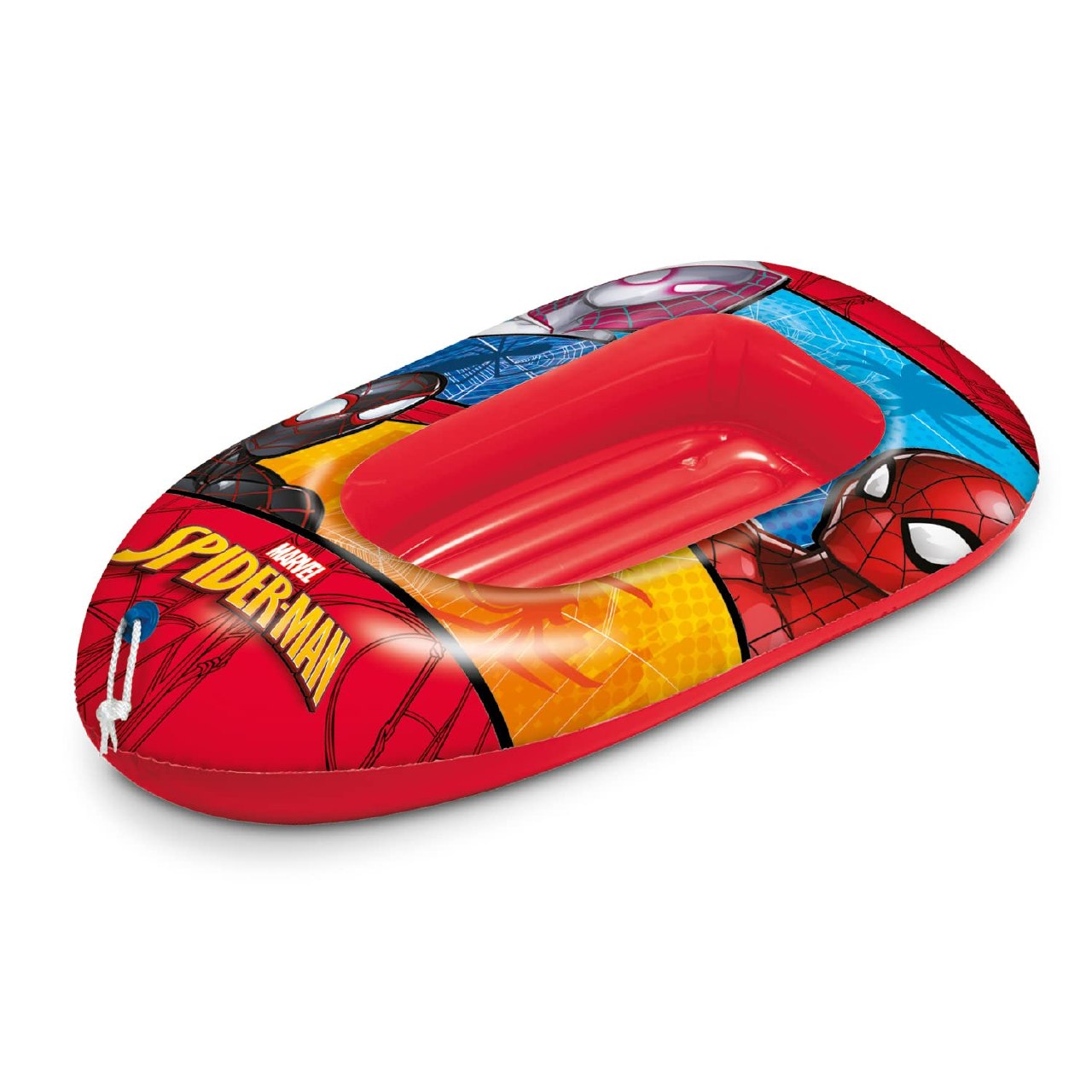 Mondo Toys - Spiderman Boat Inflated Base- Barca Hinchable Para Bebé – Flotante 112 Cm Ideal P