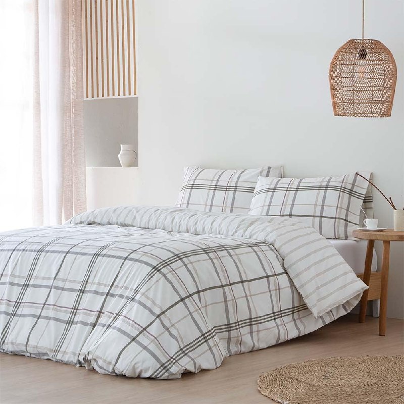 Cotton Artean Funda Nordica Cama 105 Percal Algodón 200 Hilos Ali Beige
