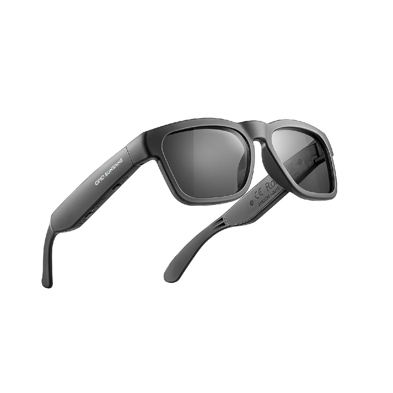 OhO sunshine Audio Sunglasses,Voice Control and Open Ear Style Listen Music and Calls with Volumn