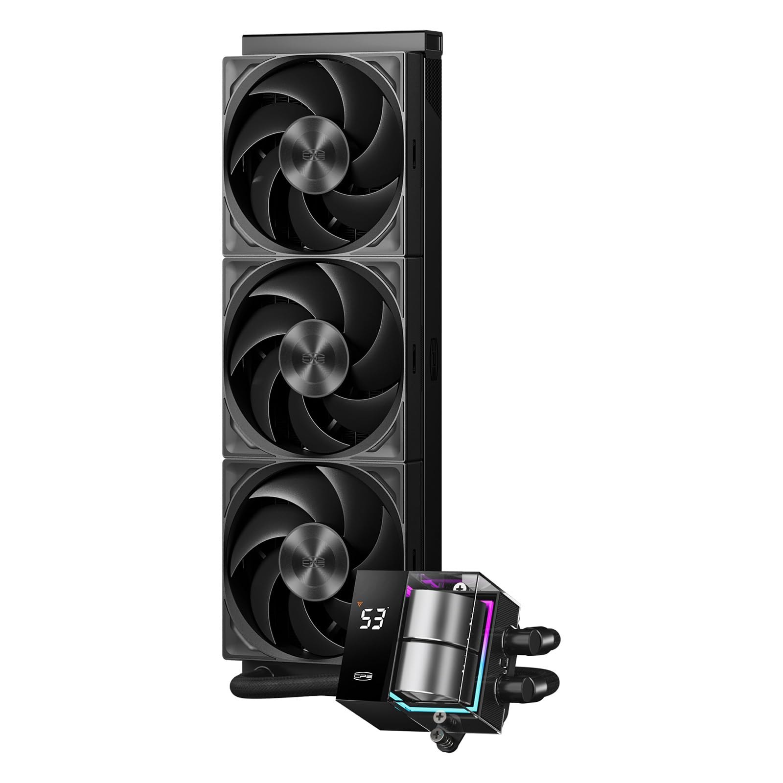 Pccooler Cps Aio Enfriador Líquido Para CPU 360 Mm, Refrigeración Líquida Para CPU Am4, Am5, I