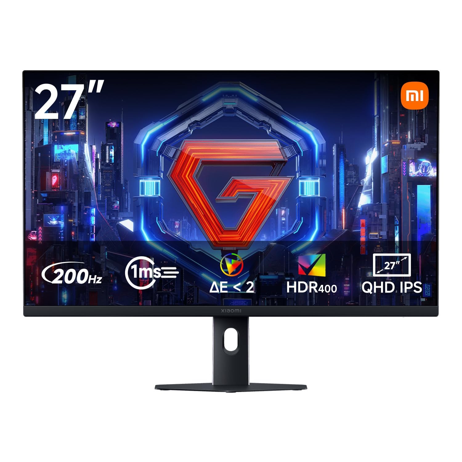 XIAOMI G27Qi 2026 27 Inch 2K Gaming Monitor, 200Hz, 1ms GTG, FreeSync Premium, HDR400, IPS, 100%