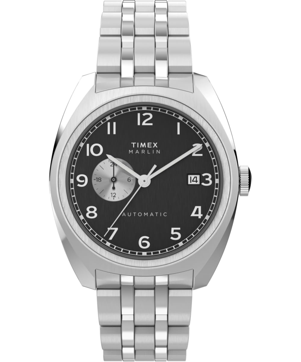 Timex Reloj Hombre Marlin Men's Stainless Steel Caja de Acero Plateado Movimiento Mecánico Autom