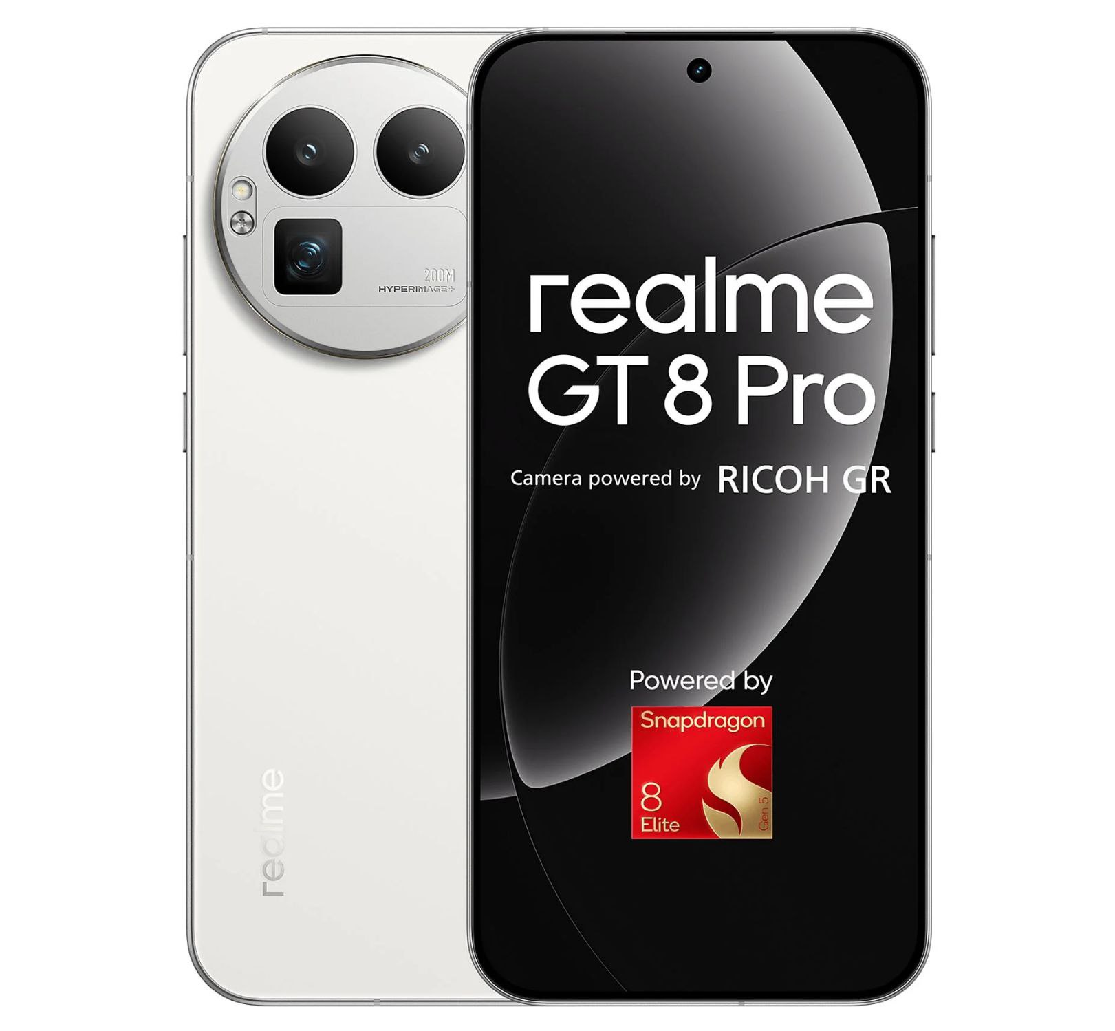 Móvil Realme GT8 Pro, Blanco, 256GB, 12GB RAM. 6.79" AMOLED 144Hz, Cámara