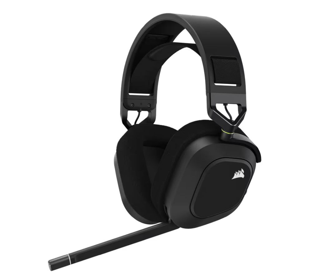 Corsair HS80 RGB Wireless Auriculares Inalámbricos para Juegos Multiplataforma RGB, Dolby A
