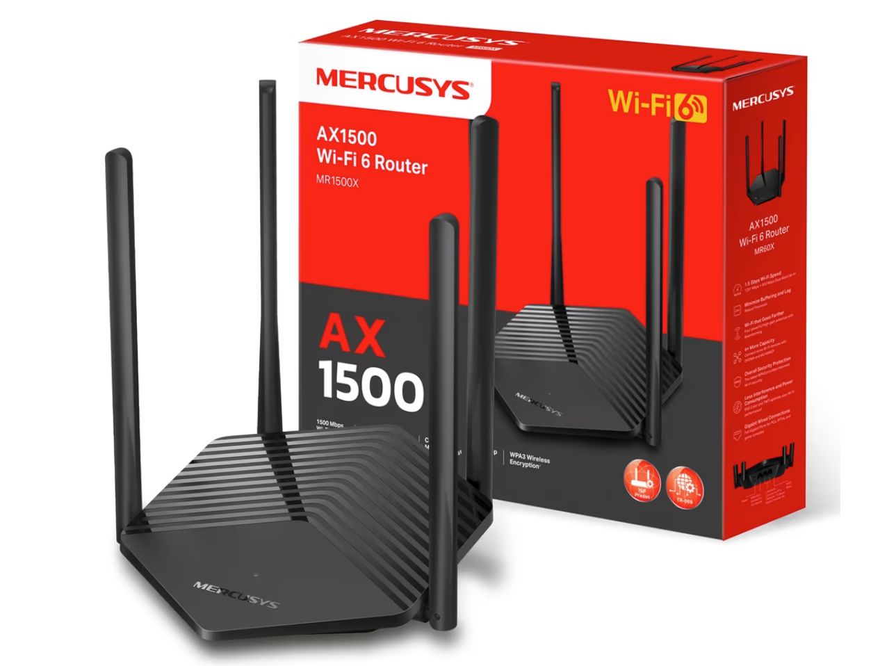 ¡Oferta increíble! Router Wi-Fi 6 MERCUSYS MR1500X por solo 21,9 €