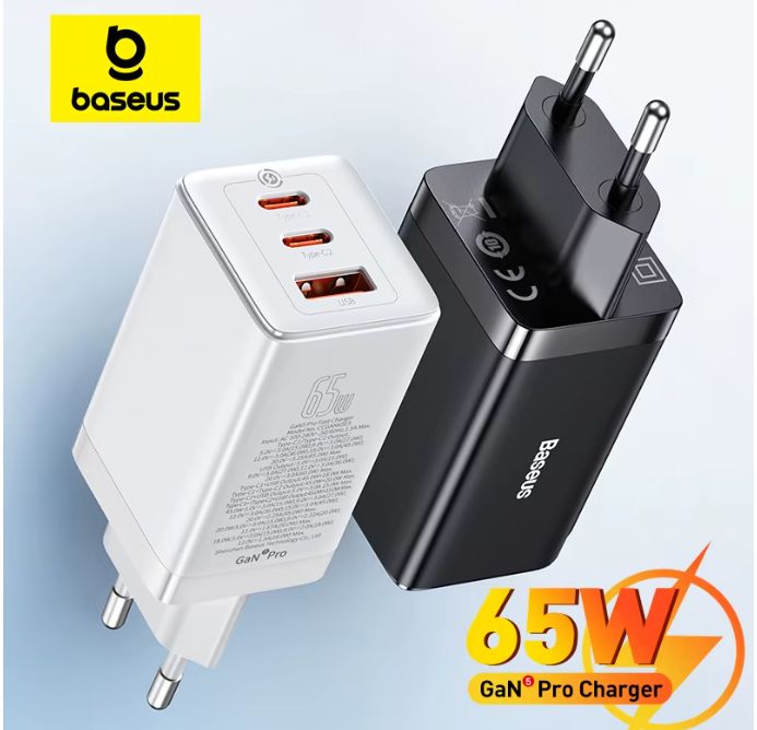 Baseus 65W Gan Carga Rápida Tipo C Pd Qc