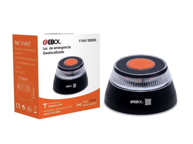 Baja Aún Más, Gangazo Ebox V16 Baliza De Emergencia Conectada Dgt. Ojo