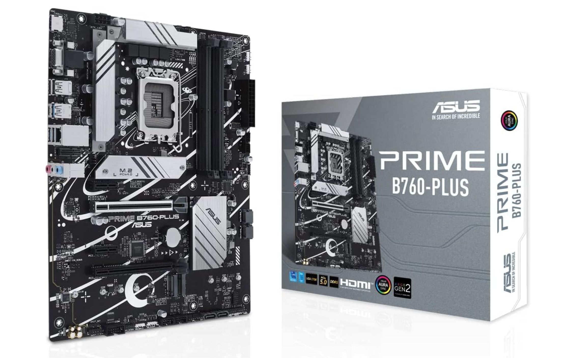 ASUS Prime B760-PLUS - Placa Base ATX Intel B760 (LGA 1700). PCIe 5.0, 3X PCIe 4.0 M