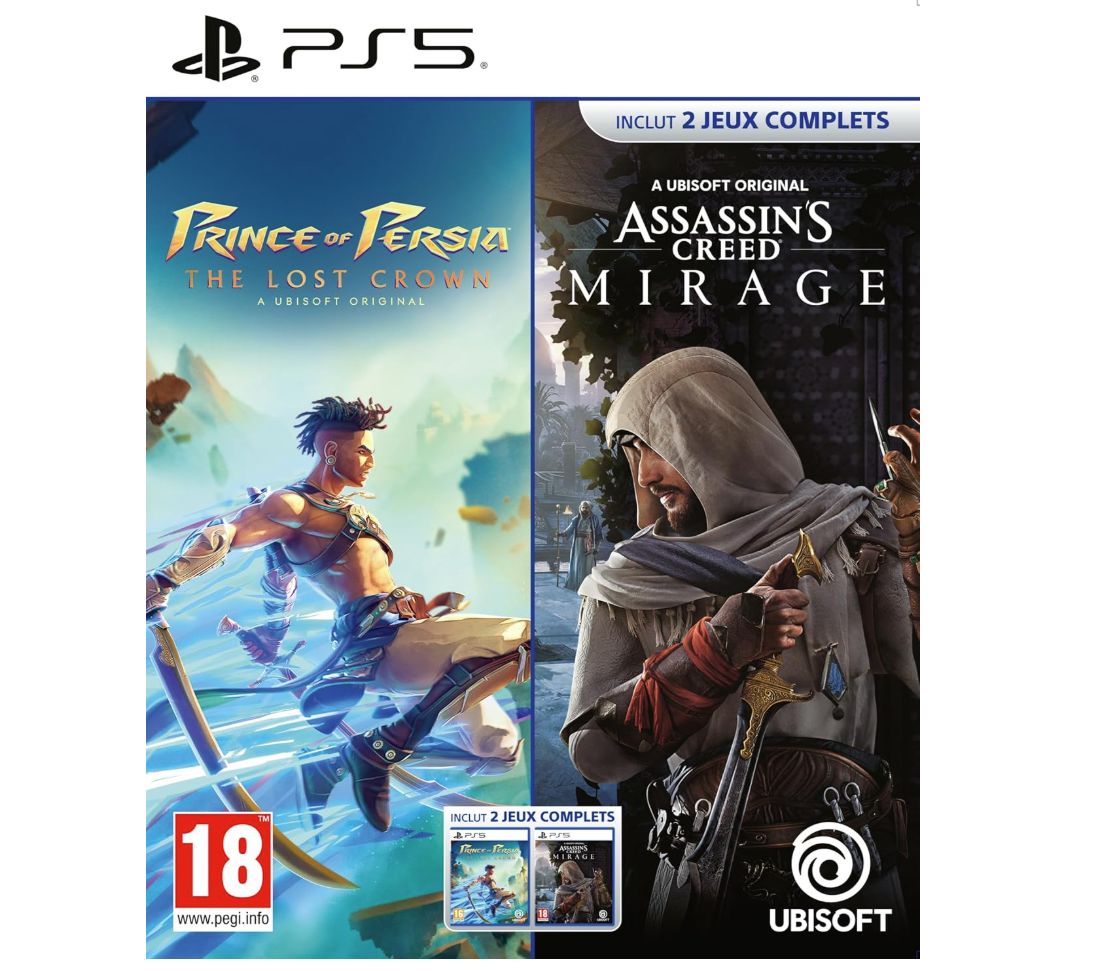 🛒 Pack PS5 Prince of Persia The Lost Crown + Assassin's Creed Mirage