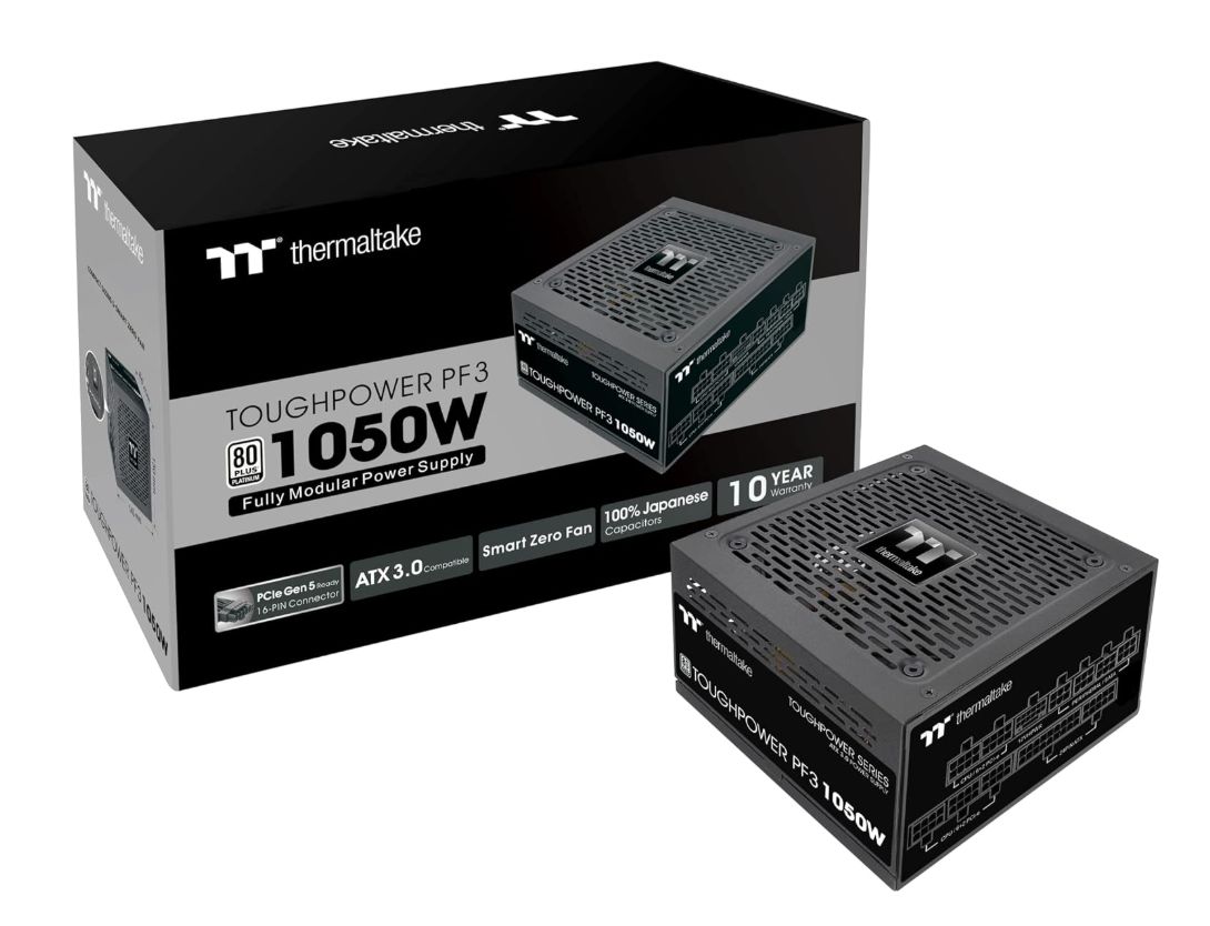 Thermaltake Toughpower PF3 1050W Fuente Alimentación. ATX 3.0 con certificació