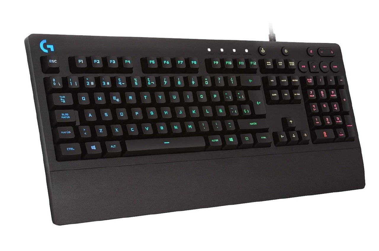 Logitech G213 Prodigy Teclado Gaming RGB Qwerty Es. Teclas Mech-Dome Rendimiento