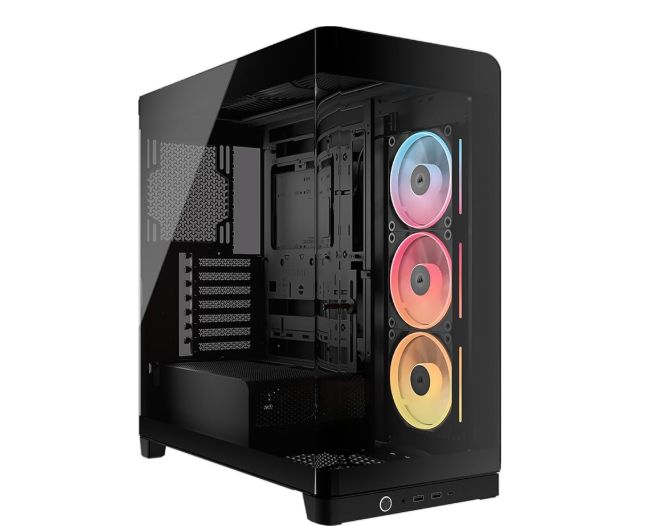 Corsair Frame 4500X LX-R RGB, caja PC semitorre con cristal curvo