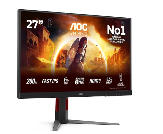 AOC 27G4HA Monitor Gaming 27" FHD 200Hz Fast IPS