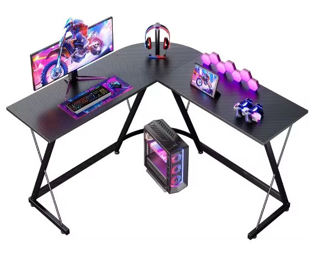 Coleshome Mesa de Escritorio y Gaming 120x120 cm