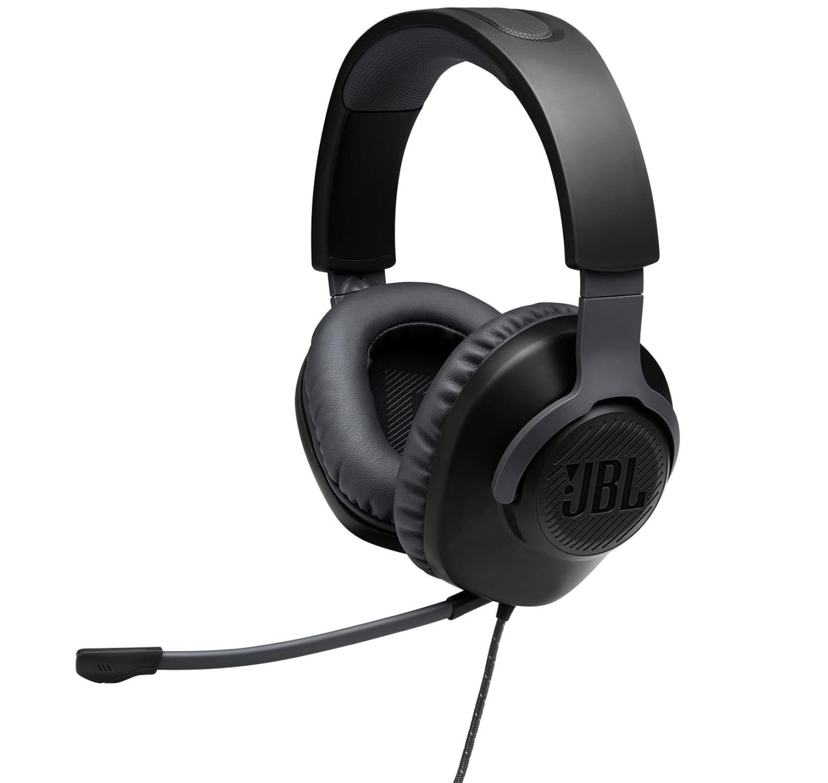 JBL Quantum 100 Auriculares Gaming con Micrófono Boom. Sonido QuantumSOUND, dri