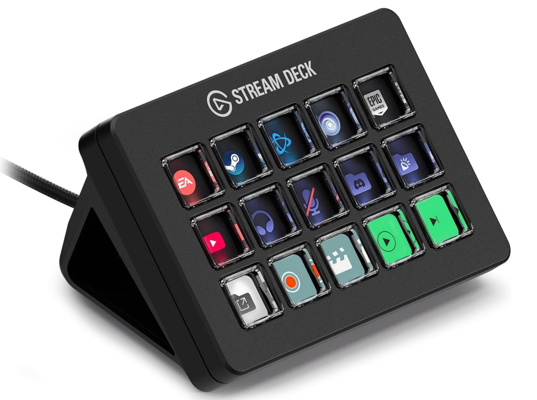 Elgato Stream Deck Scissor Keys Controlador de Teclas Personalizables. Teclas co