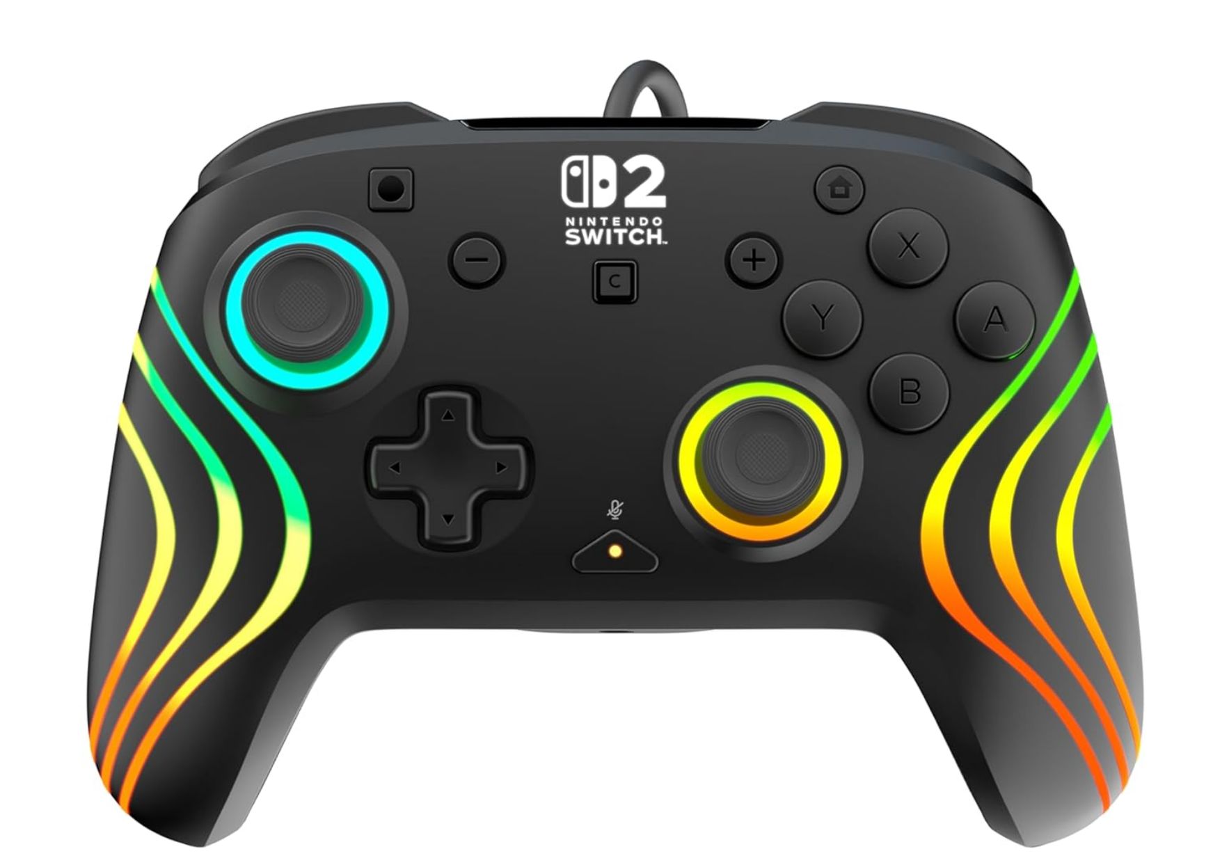 Turtle Beach Afterglow Wave Mando con Cable Nintendo Switch 2. Licencia oficial Ninte