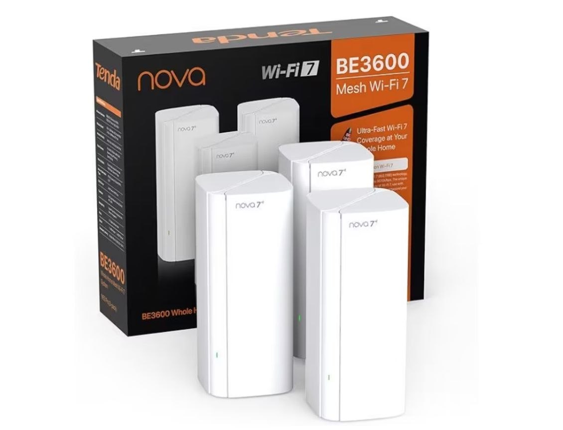 Tenda Nova ME3 Pro (Pack 3) Sistema WiFi 7 Mesh BE3600. Cobertura total hogar +