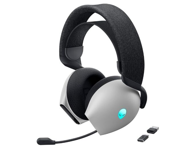 Alienware AW720H Dual Mode Wireless Gaming Headset Lunar Light. Dolby Atmos para