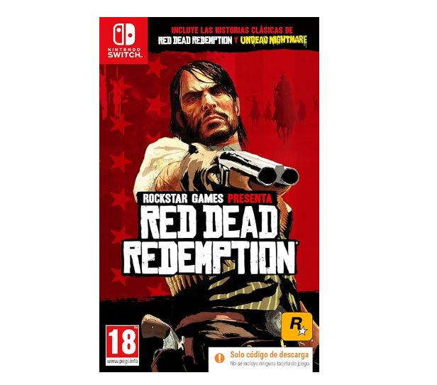 Red Dead Redemption Nintendo Switch Código en Caja. Aventura del Oeste american