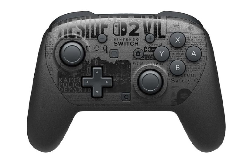 Nintendo Switch 2 Pro Controller Resident Evil Requiem Edition. Diseño en negro