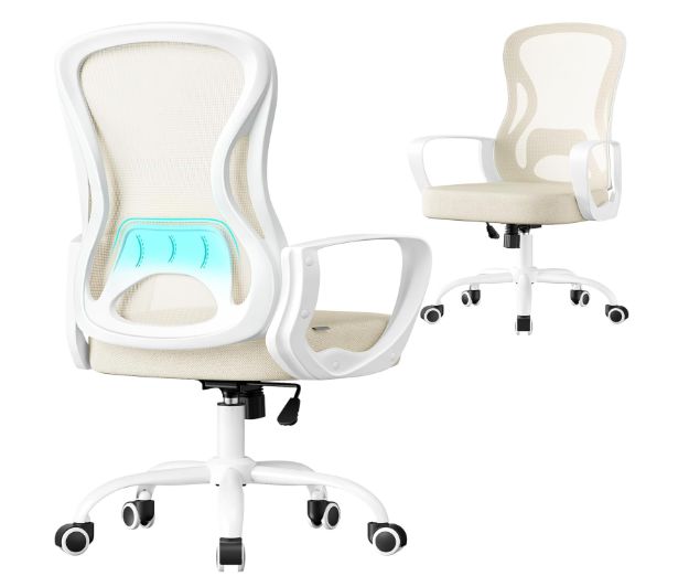 Songmics Obn043Lh02 Silla De Oficina Ergonómica De Malla. Respaldo De Malla Tra