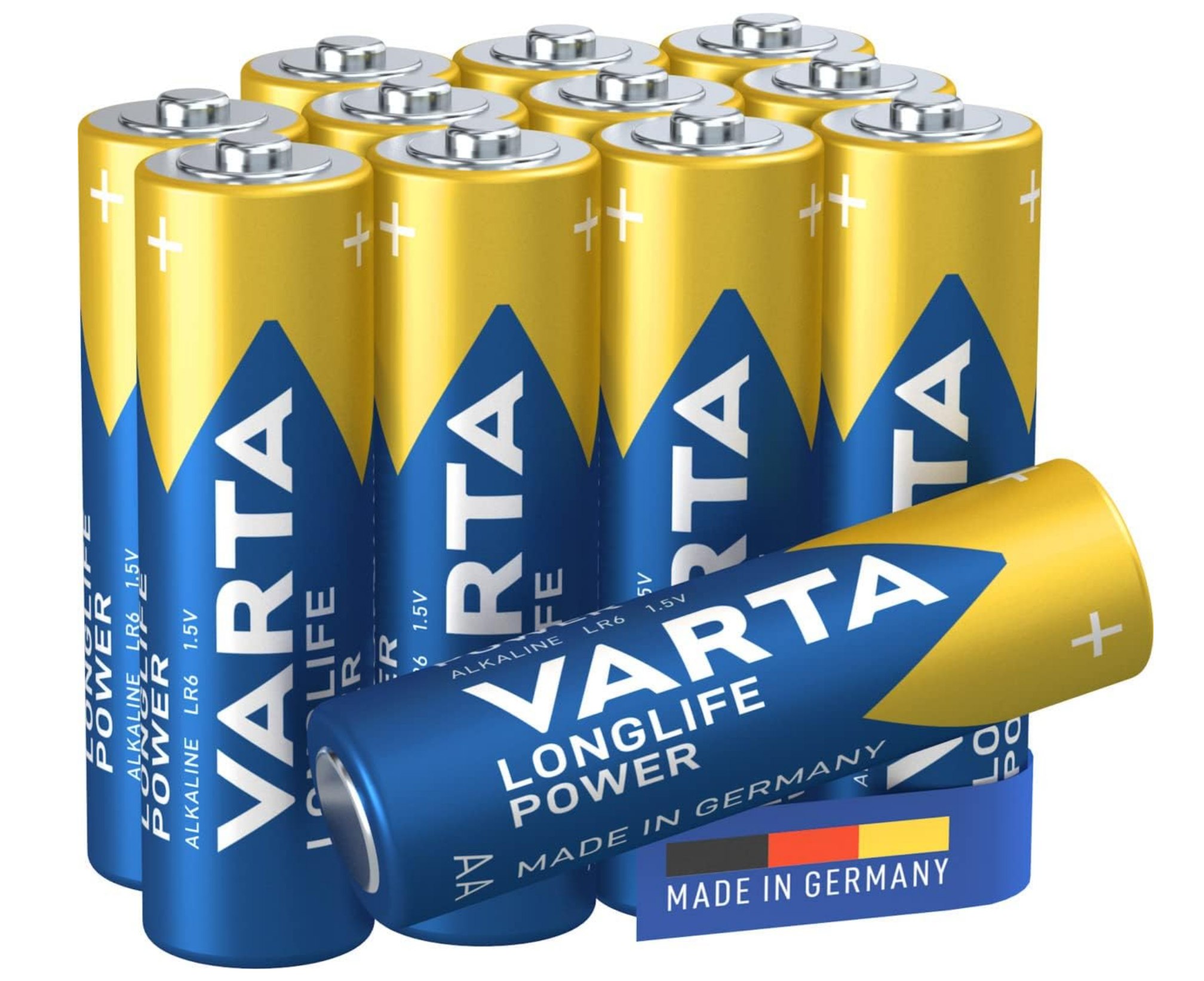 Pack 12 Varta Longlife Power Aa Lr06 Pilas Alcalinas. Pack De Pilas Alcalinas De