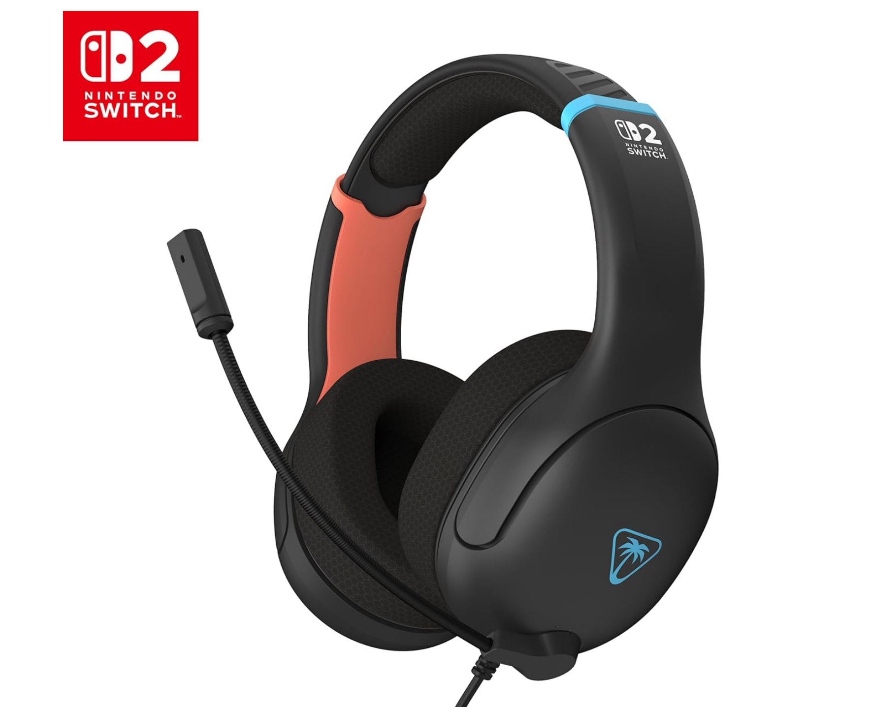 Turtle Beach Airlite Fit Auriculares con Cable Nintendo Switch 2. Licencia ofici