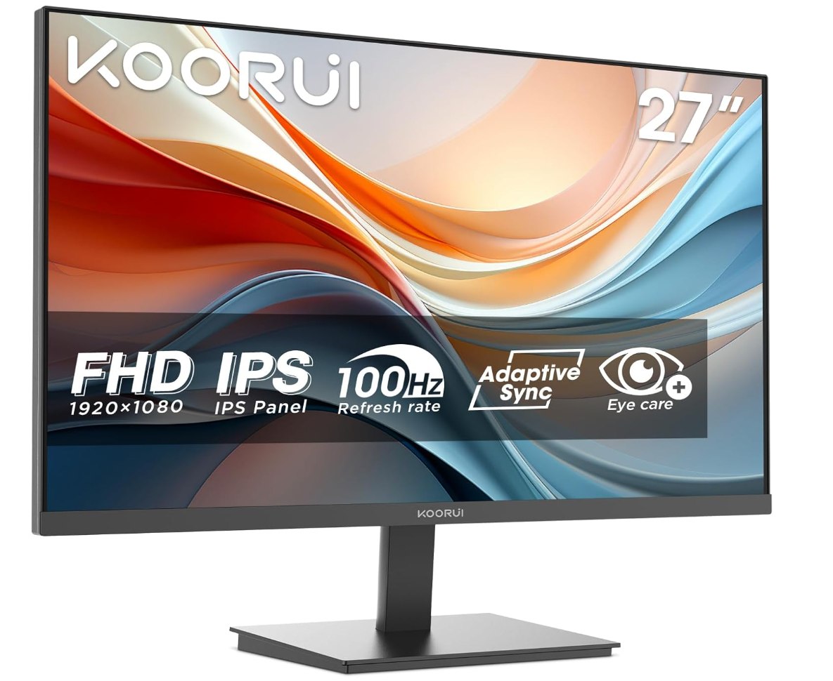 KOORUI E2711F Monitor 27" IPS Full HD 100Hz. Panel IPS 1920x1080, 100Hz, 5ms y 9